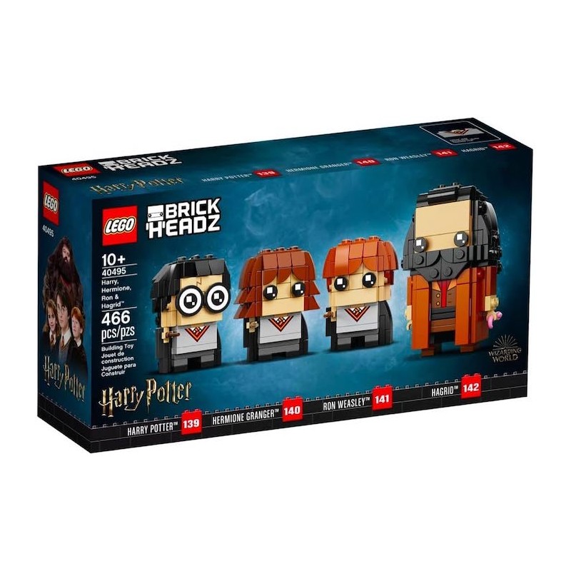 LEGO 40495 BRICKHEADZ HARRY POTTER - HARRY, HERMIONE, RON E HAGRID