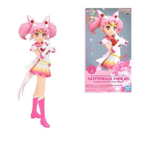 SAILOR MOON ETERNAL SUPER SAILOR CHIBI MOON GLITTER & GLAMOURS B BANPRESTO