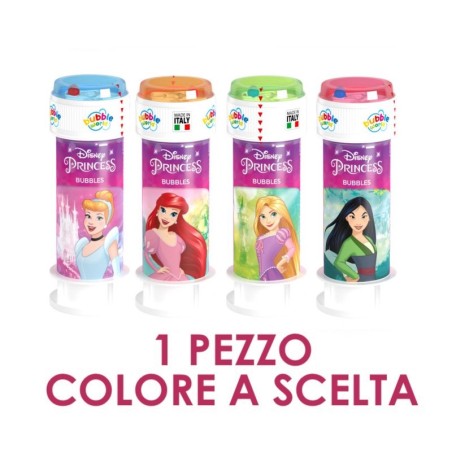 PRINCIPESSE DISNEY BOLLE DI SAPONE - 1 PEZZO CON COLORE A SCELTA