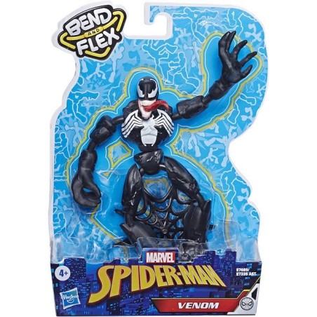 VENOM BEND AND FLEX FIGURE HASBRO SPIDER-MAN SERIES DA 15 CM