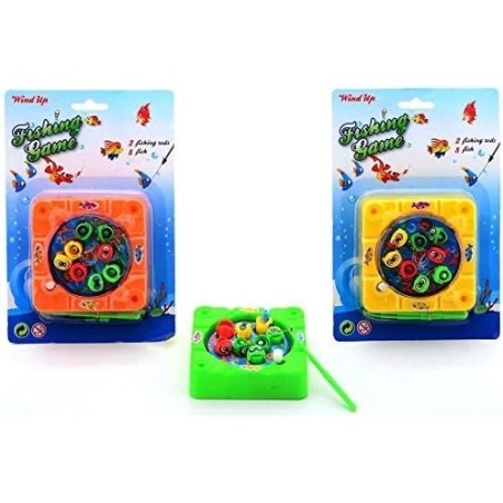 GIOCO DI PESCA A CARICA MAGNETICA 8 PESCI + 2 CANNE 14X21CM