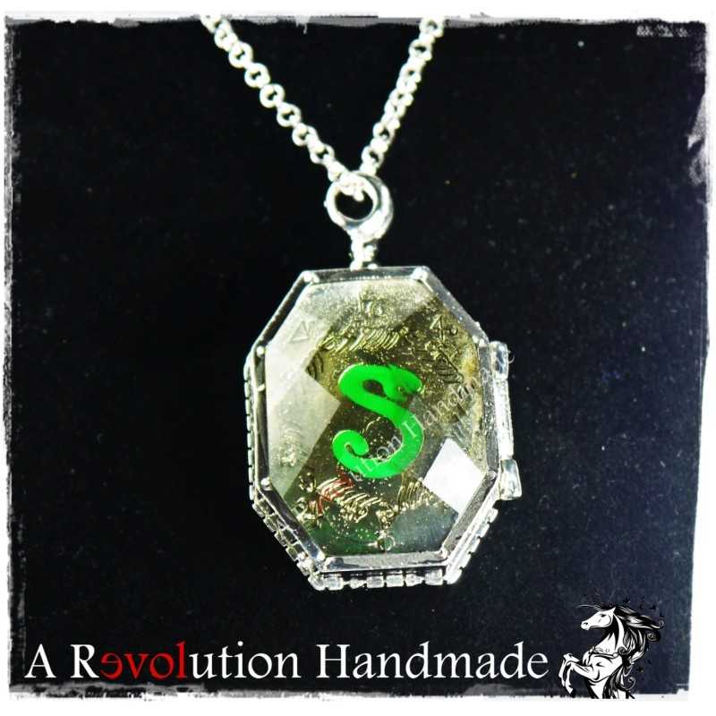 COLLANA HORCRUX MEDAGLIONE SALAZAR SERPEVERDE - HARRY POTTER