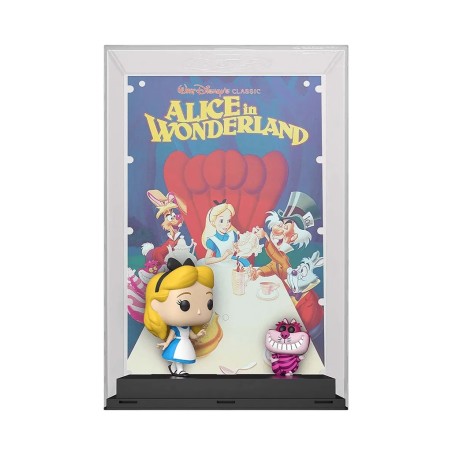 ALICE IN WONDERLAND CON STREGATTO FUNKO POP CON POSTER DISNEY 100