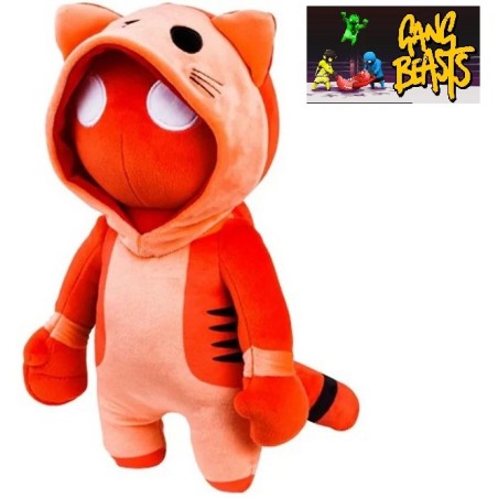 PELUCHE GANG BEASTS STETCHY ROSSO KIGU 25CM