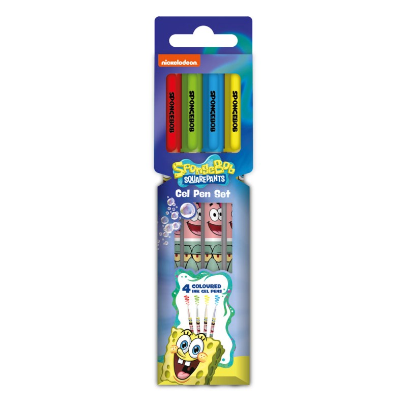 SPONGEBOB PENNE A GEL 4 COLORI